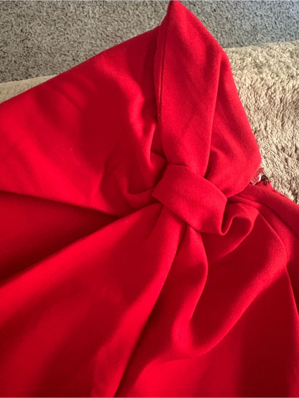 Maeve Red Knot-Front Mini Skirt - Picture 2 of 8